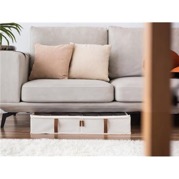 Under Bed Shoe Organizer for Closet, 2-Pack Ultra-thick Fabric Shoe Storage - Picture 2 of 7